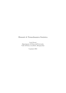 Elementi di Termodinamica Statistica