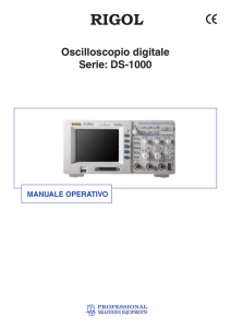 Oscilloscopio digitale Serie: DS-1000