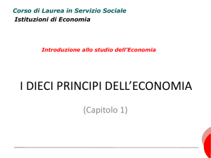 1_dieci principi economia - Dipartimento di Scienze Politiche e Sociali