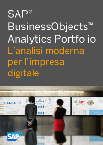 SAP® BusinessObjects™ Analytics Portfolio