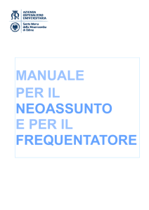 Manuale per il neoassunto e per il frequentatore