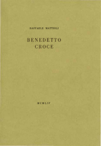 Benedetto Croce, Milano: Tipografia Gregoriana, 1954