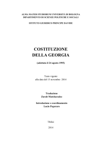 COSTITUZIONE DELLA GEORGIA