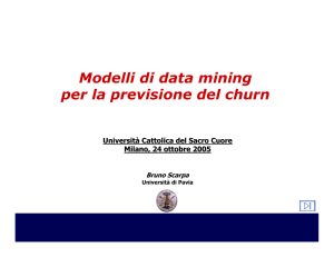 Modelli di data mining per la previsione del churn