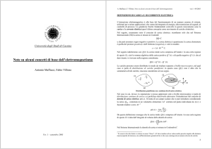 concetti base elettromagnetismo - appunti di Antonio Maffucci e