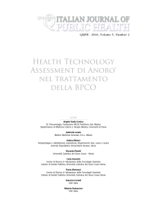 Anno: 2016 - Vol: 5 Num. 2 - Italian Journal of Public Health