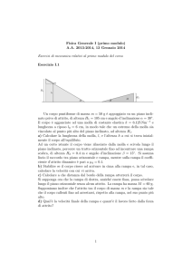Fisica Generale I (primo modulo) A.A. 2013