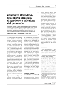 Employer Branding, una nuova strategia di gestione e selezione del
