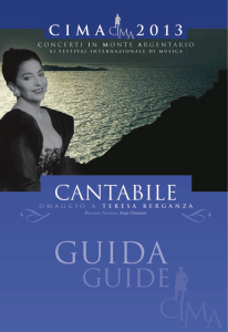 guida - guide 2013 - CIMA - Concerti in Monte Argentario