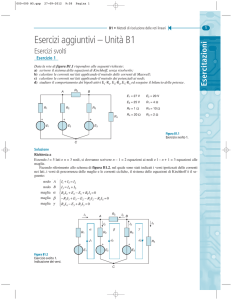 Esercizi aggiuntivi – Unità B1