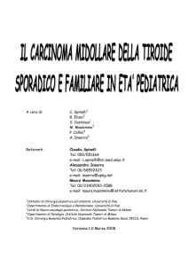LG Ca. Midollare della Tiroide - Società Italiana di Chirurgia Pediatrica