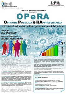 scarica la brochure di OPeRA - Opinione Pubblica e RAppresentanza