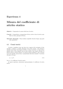 Esperienza 04 - Attrito statico