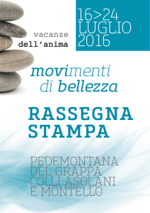 16>24 LUGLIO 2016 - Vacanze dell`anima