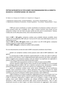 Peptide natriuretico - Ospedali riuniti di Trieste