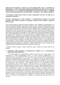 DALLA I RELAZIONE - Lega Italiana Fibrosi Cistica