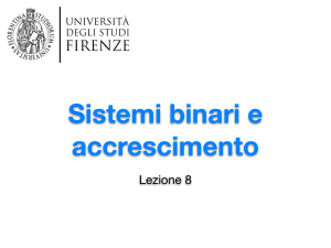 Sistemi binari e accrescimento