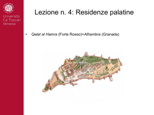 Lezione n. 4: Residenze palatine