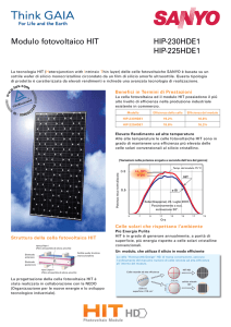 HIP-230HDE1 HIP-225HDE1 Modulo fotovoltaico HIT