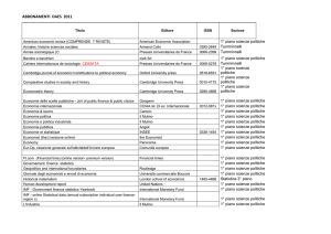 Abbonamenti Dipartimento 2011