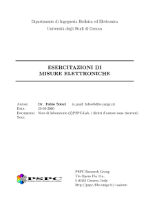 esercitazioni di misure elettroniche - PSPC-lab