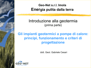 Geo-Net - PowrPoint sulla geotermia