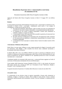 Documento - Chiesa Evangelica Luterana in Italia
