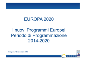 Finanziamenti Europei 2014-2020 ()