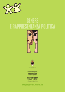 genere e rappresentanza politica - Pari opportunità