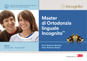 Master di Ortodonzia linguale Incognito