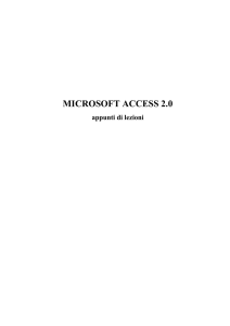 MICROSOFT ACCESS 2.0