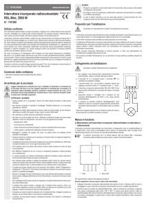 Interruttore incorporato radiocomandato RSL Mini