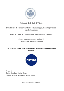 Dossier_Nivea File - Università degli studi di Trieste