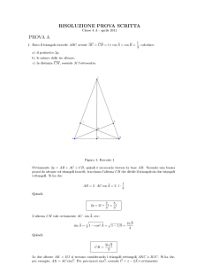 RISOLUZIONE PROVA SCRITTA - Digilander