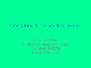 Laboratorio di scienza delle finanze