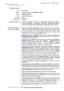 Curriculum Vitae - Giovani Artisti italiani