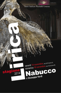 Nabucco - Teatro Ponchielli