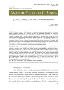 (E ALTRI) SONO STATI PROMOSSI FILOSOFI Livio Rossetti 1