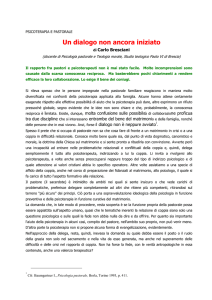 BRESCIANI C., Un dialogo non ancora iniziato, in Famiglia Oggi