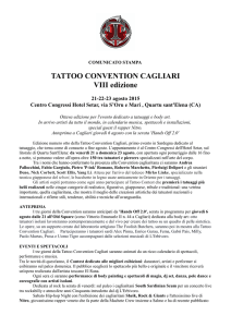 Comunicato Stampa Tattoo Convention Cagliari