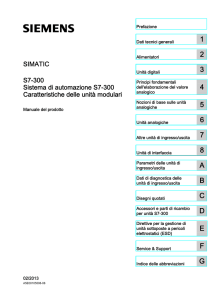 Sistema di automazione S7-300 Caratteristiche