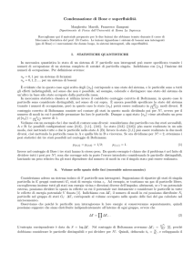 Condensazione di Bose e superfluidit`a - ENS-phys