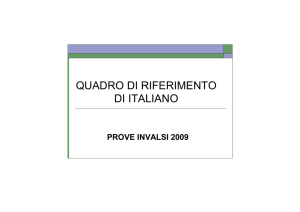 quadro di riferimento di italiano
