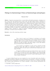 Dialogo tra Epistemologia Clinica ed Epistemologia
