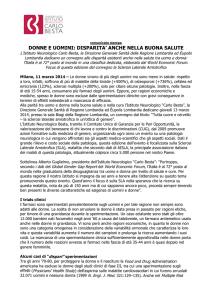 BESTA_140307_CS_medicina_genere - Istituto Neurologico Carlo