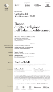 Donna, diritto e religione nell`Islam mediterraneo