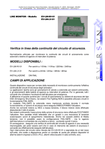 Verifica in linea della continuità del circuito di sicurezza. MODELLI