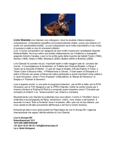 Press Kit (Italiano) - Livio Gianola Guitarist