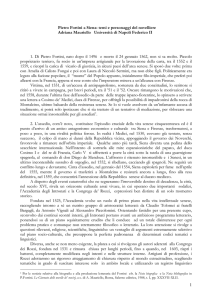 1 Pietro Fortini a Siena: temi e personaggi del