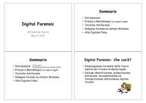 Digital Forensics - Dipartimento di Informatica